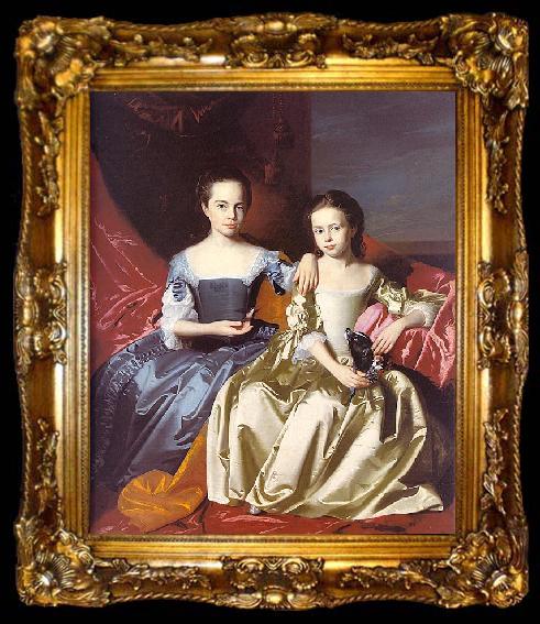 framed  John Singleton Copley Mary MacIntosh Royall and Elizabeth Royall, ta009-2
